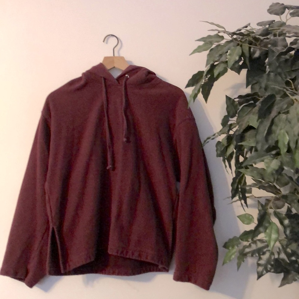 Burgundy UNIQLO Hoodie